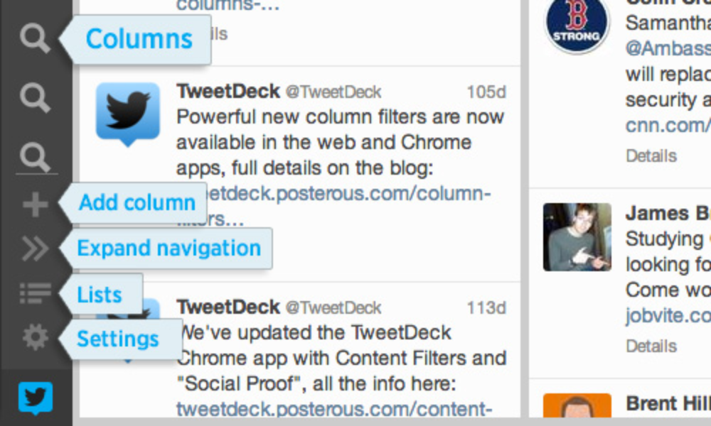 add column to better tweetdeck