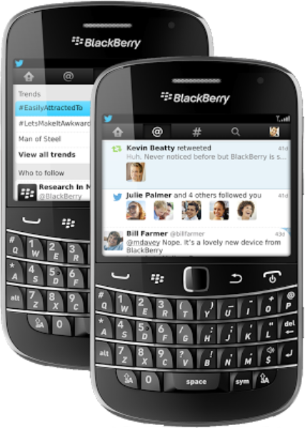 tweeter blackberry
